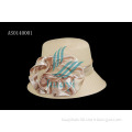 High Quality raffia straw girls bucket hat